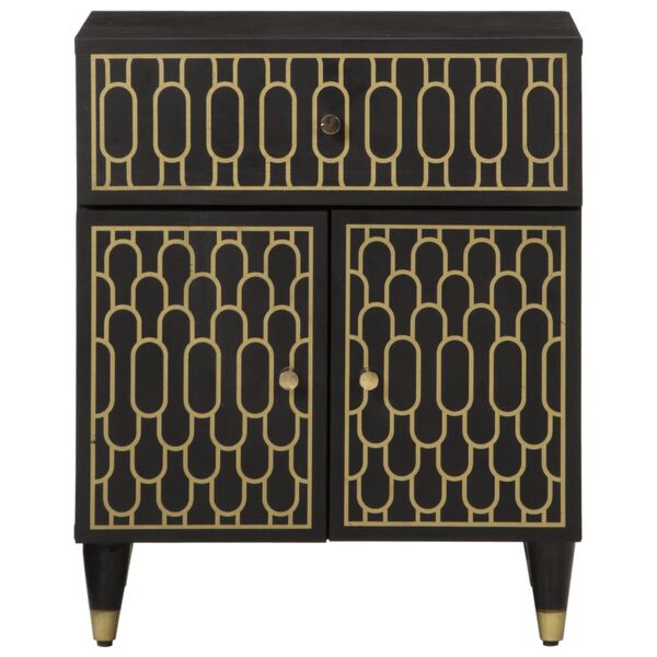 vidaXL Sängbord 50x33x60 cm massivt mangoträ