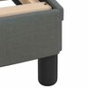 vidaXL Bed Frame without Mattress "Hvar" Dark Grey 140x200 cm Fabric