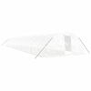 vidaXL V&auml;xthus med st&aring;lram vit 110 m&sup2; 22x5x2,3 m