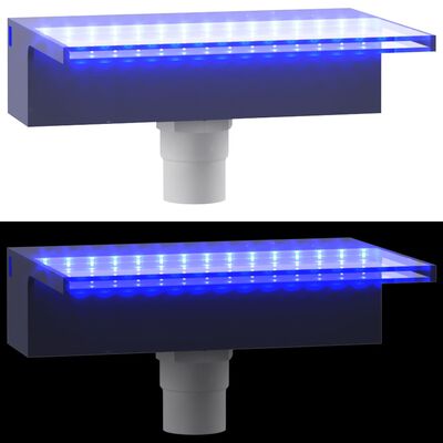 vidaXL Vattenfall med RGB LED akryl 30 cm