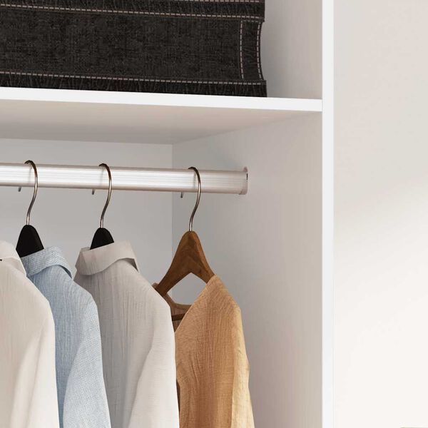 vidaXL Garderob vit 50x50x200 cm konstruerat tr&auml;