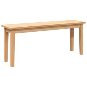 vidaXL B&auml;nk 110 cm massivt tr&auml; gummi