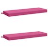 vidaXL B&auml;nk Kuddar SOEST 2 st 100% Polyester Rosa 110 x 40 x 8 cm