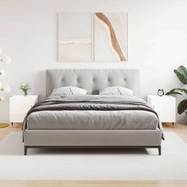 vidaXL S&auml;ngbord 2 st vit h&ouml;gglans 40x40x50 cm konstruerat tr&auml;