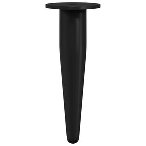vidaXL M&ouml;belf&ouml;tter 2 st Svart &Oslash; 40 x 98 mm J&auml;rn