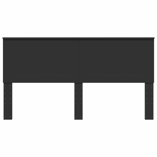 vidaXL Huvudgavel Svart Ek 200 cm Konstruerat tr&auml;