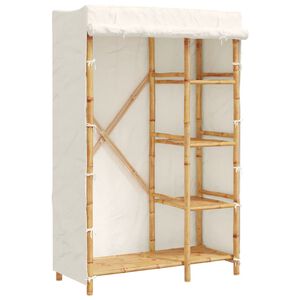 vidaXL Garderob 110x45x170 cm bambu