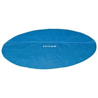 Intex Poolöverdrag solenergi blå 348 cm polyeten