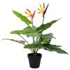 vidaXL Konstv&auml;xt Strelitzia Gr&ouml;n 65 x 13 x 55 cm Tyg, PE och PEVA
