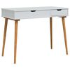 vidaxl Smyckebord FAUSKE Vit 100 x 50 x 78 cm