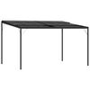 vidaXL Paviljong med tak antracit 4x3x2,5 m aluminium och st&aring;l