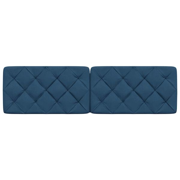vidaXL Headboard Cushion Blue 180 cm Fabric