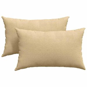 vidaXL Sofakuddar 2 st Gr&aring;gr&ouml;n 50 x 30 cm Kordread tyg