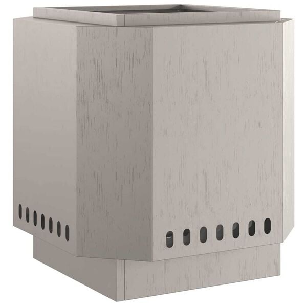 vidaXL Röklös eldstad Brun 48 x 48 x 51 cm Stål