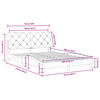 vidaXL Bed Frame without Mattress Pink 120x200 cm Velvet