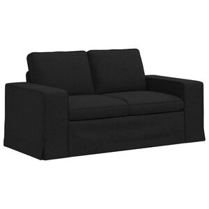 vidaXL Soffa Svart 162 x 80 x 82 cm tyg