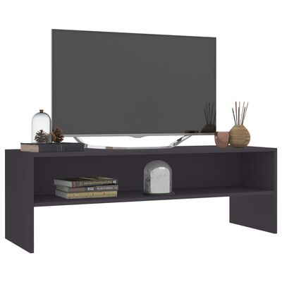 vidaXL Tv-bänk grå 120x40x40 cm konstruerat trä