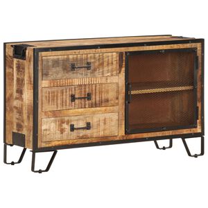 vidaXL Sk&auml;nk 100x31x60 cm massivt grovt mangotr&auml;