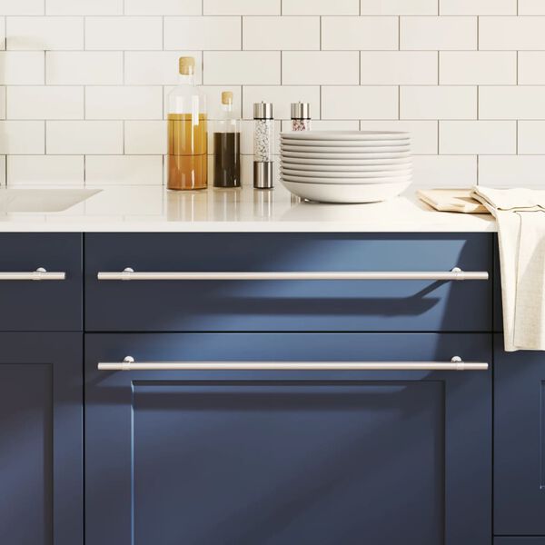 vidaXL Skåphandtag 20 st silver 480 mm rostfritt stål