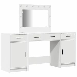 vidaXL Smyckebord 3 st Vit 78,5 x 41 x 135 cm Konstruerat tr&auml;