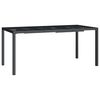 vidaXL Tr&auml;dg&aring;rdsbord antracit 165x80x72 cm st&aring;l