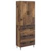 vidaXL Sk&aring;pset 2 pcs Gammalt tr&auml; 66 x 34,5 x 90 cm Konstruerat tr&auml;