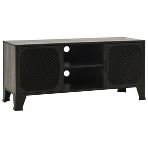 vidaXL TV-sk&aring;p gr&aring; 105x36x47 cm metall och MDF