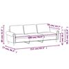 vidaXL 3-sitssoffa svart 180 cm konstl&auml;der