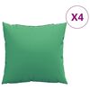 vidaXL Soffkuddar 4 st gr&ouml;n 40x40 cm tyg