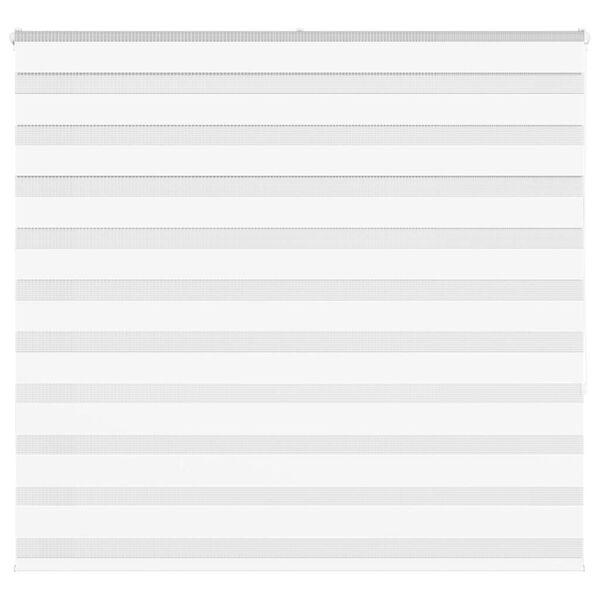 vidaXL Rullgardin zebra vit 155x150 cm tyg bredd 150,9 cm polyester