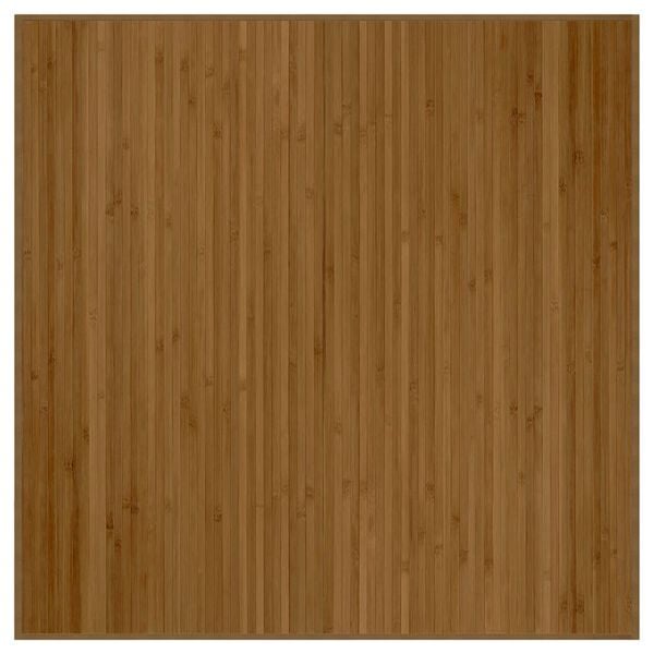 vidaXL Matta fyrkantig brun 100x100 cm bambu