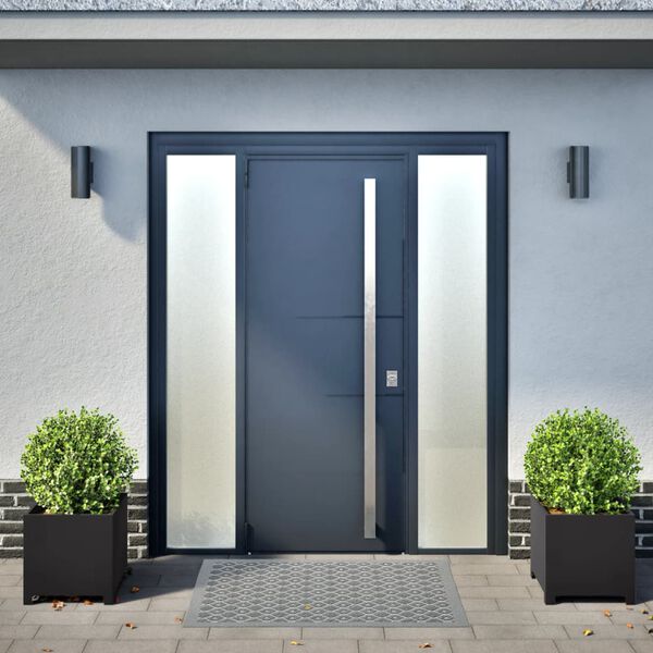 vidaXL Tr&auml;dg&aring;rdskrukor 2 st svart 40x40x40 cm st&aring;l