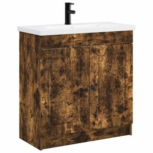 vidaXL Badrumsm&ouml;belset R&ouml;kt ek 78,5 x 37,5 x 81 cm Konstruerat tr&auml;