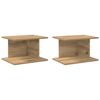 vidaXL S&auml;ngbord 2 pcs Artisan Ek 40 x 30 x 25 cm Konstruerat tr&auml;
