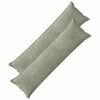 vidaXL Kudd&ouml;verdrag 2 st HOUTEN Gr&ouml;n 40 x 145 cm Chenilletyg