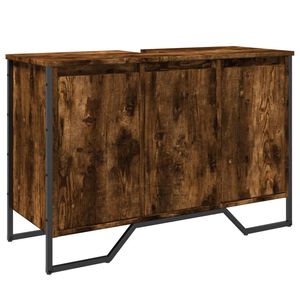 vidaXL Tv&auml;ttst&auml;llssk&aring;p r&ouml;kf&auml;rgad ek 91x35x60 cm konstruerat tr&auml;