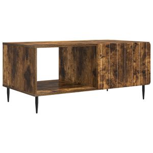 vidaXL Kaffeebord R&ouml;kt ek 90 x 50 x 40 cm Konstruerat tr&auml;