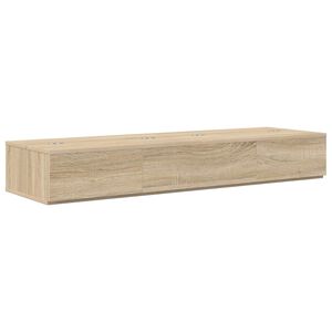 vidaXL Studio skrivbord Sonoma-ek 152 x 40 x 19,5 cm Konstruerat tr&auml;