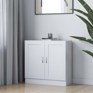 vidaXL Bokhylla vit 82,5x30,5x80 cm konstruerat tr&auml;