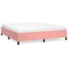 vidaXL S&auml;ngram rosa 180x200 cm sammet