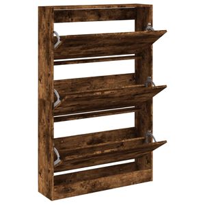 vidaXL Skost&auml;ll r&ouml;kf&auml;rgad ek 80x21x125,5 cm konstruerat tr&auml;