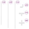 vidaXL PVC R&ouml;r 29 pcs Vit PP och PE