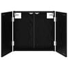 vidaXL Darttavla Sk&aring;p Svart ek 56 x 12 x 53,5 cm Konstruerat tr&auml;