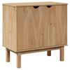 vidaXL Hallsk&aring;p OTTA 75x40x75 cm massiv furu