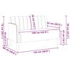 vidaXL Loveseat soffa gul 109 cm sammet