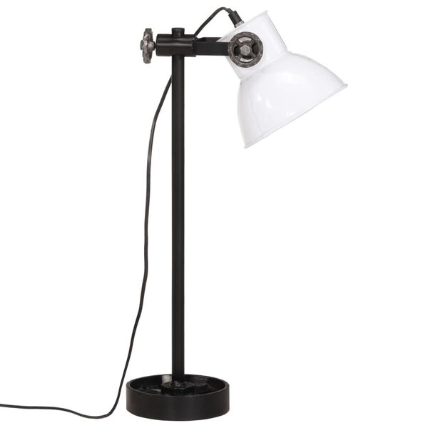 vidaXL Skrivbordslampa 25 W vit 15x15x55 cm E27