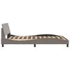 vidaXL Bed Frame "Dover" Taupe 140x200 cm Fabric