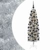 vidaXL Smal konstgjord julgran med julkulor 180 cm 300 LED-lampor