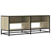 vidaXL Tv-b&auml;nk sonoma-ek 120,5x40x46 cm konstruerat tr&auml; och metall