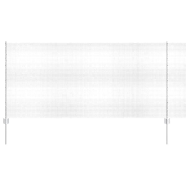 vidaXL Stängsel med stolpe Silver 1 x 10 m Stål